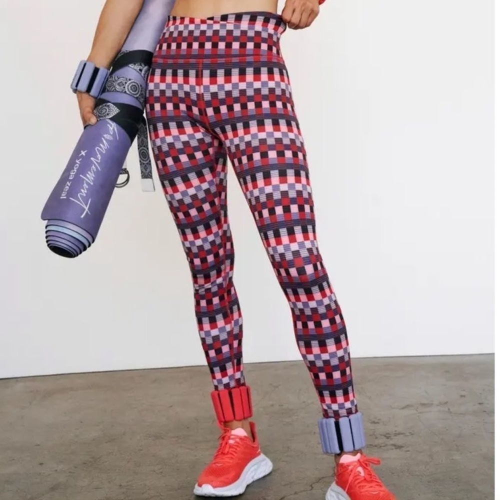 FP Movement Mid-Rise 7/8 Double Take Printed Leggings Size Small